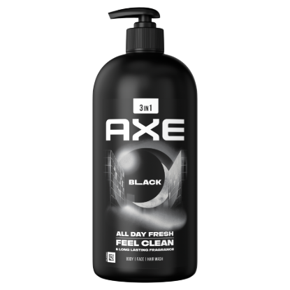 AXE Black 3 in 1 tusfürdő testre, arcra, hajra 900 ml termékhez kapcsolódó kép