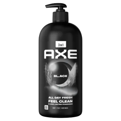 AXE Black 3 in 1 tusfürdő testre, arcra, hajra 900 ml termékhez kapcsolódó kép