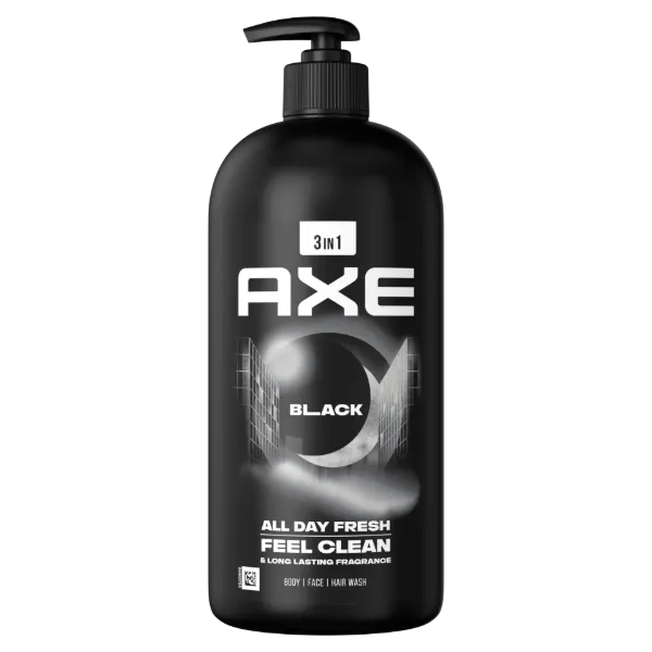 AXE Black 3 in 1 tusfürdő testre, arcra, hajra 900 ml termékhez kapcsolódó kép