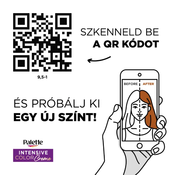 Palette Intensive Color Creme tartós hajfesték 9,5-1 ezüstszőke termékhez kapcsolódó kép
