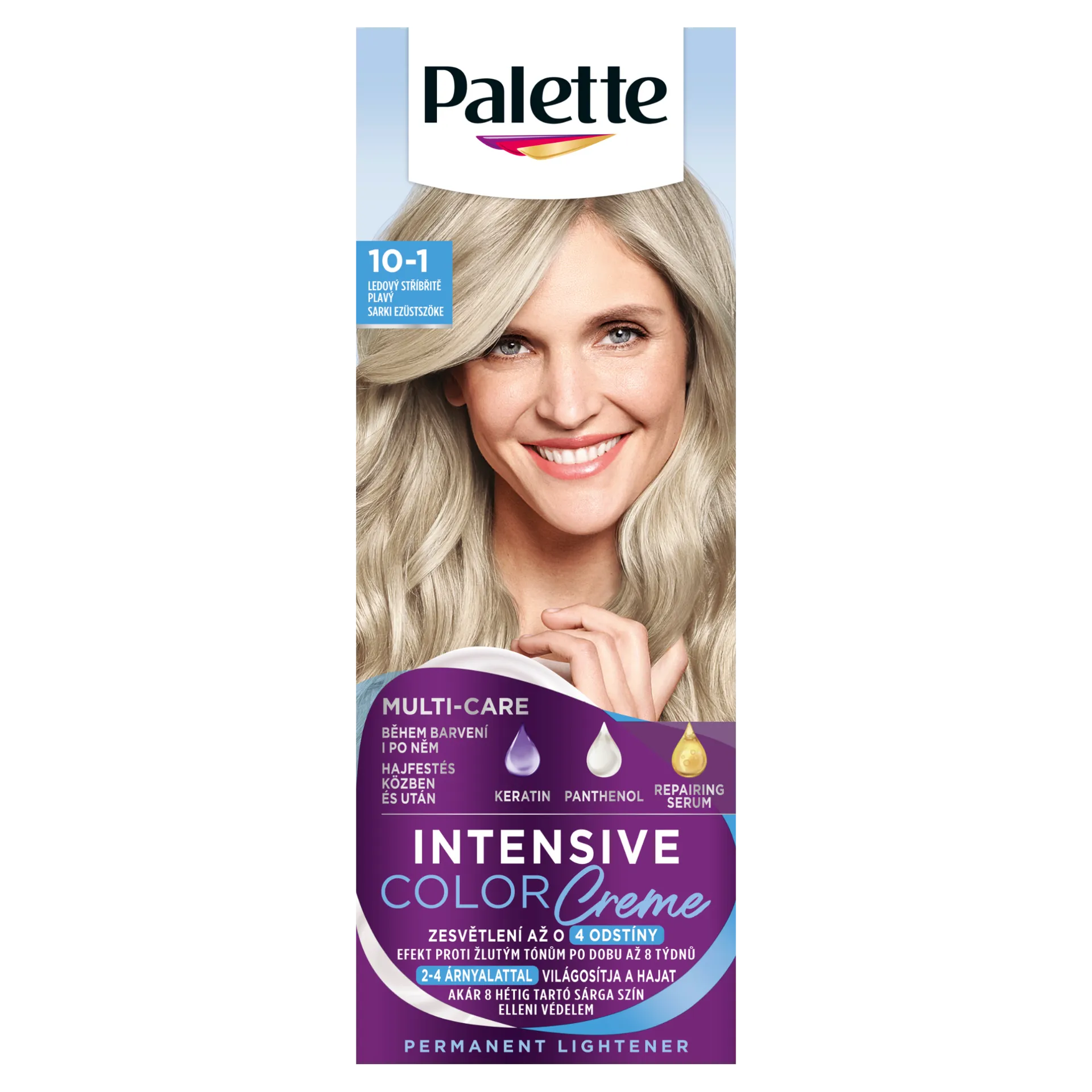 Palette Intensive Color Creme tartós hajfesték 10-1 sarki ezüstszőke