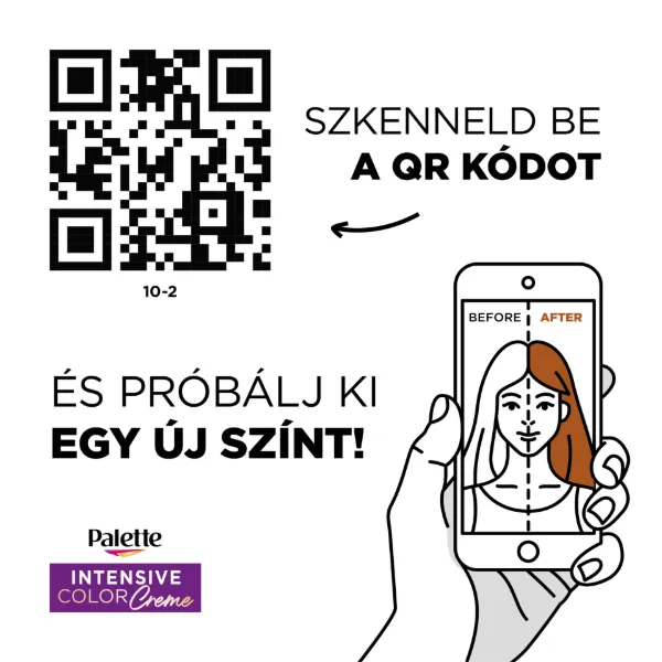 Palette Intensive Color Creme tartós hajfesték 10-2 ultra hamvasszőke termékhez kapcsolódó kép