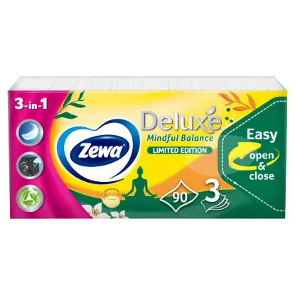 Zewa Deluxe 3 rétegű papírzsebkendő limited edition 90 db termékhez kapcsolódó kép