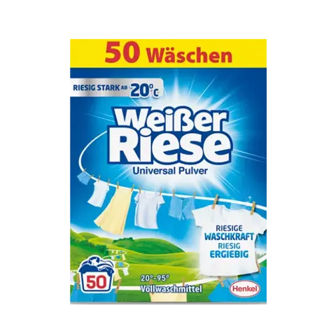 Weisser Riese mosópor dobozos 50 mosás 2,5 kg Universal Pulver termékhez kapcsolódó kép