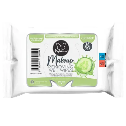 Papilion Sminklemosó nedves törlőkendő 20db-os termékhez kapcsolódó kép