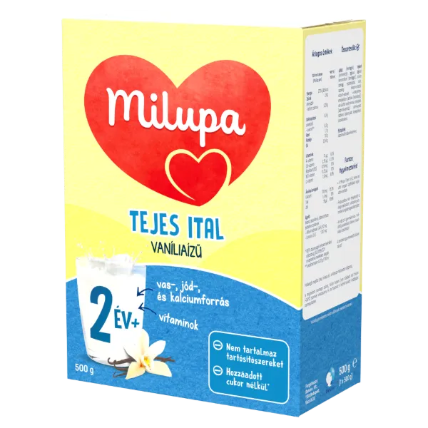 Milupa vaníliaízű tejes ital 2 év+ 500 g termékhez kapcsolódó kép