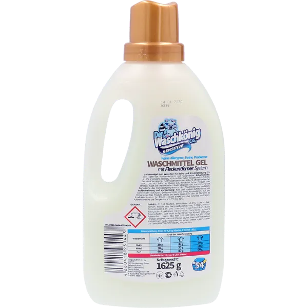 Der Waschkönig mosógél 54 mosás 1,625 l Sensitive termékhez kapcsolódó kép