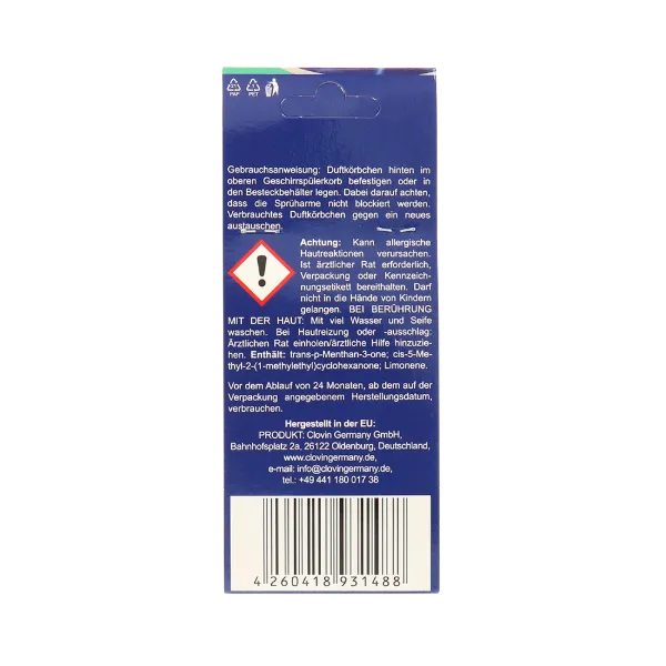 Glanz Meister mosogatógép illatosító 10 g Mint termékhez kapcsolódó kép