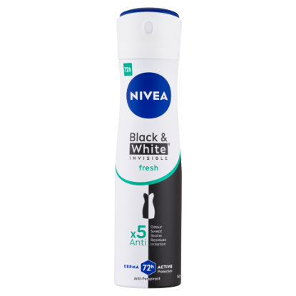 NIVEA Black & White Invisible Fresh izzadásgátló 150 ml termékhez kapcsolódó kép