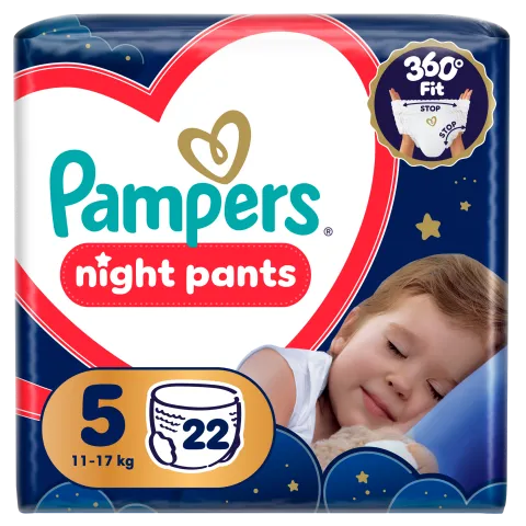 Pampers Night Bugyipelenka, Méret: 5, 22 db Pelenka, 11kg-17kg termékhez kapcsolódó kép