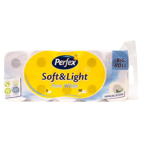 Perfex Pure White toalett papír 3 rétegű 10 tekercs termékhez kapcsolódó kép