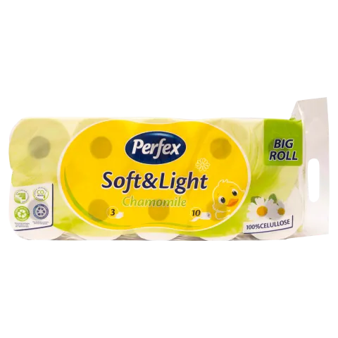 Perfex Camomile toalett papír 3 rétegű 10 tekercs termékhez kapcsolódó kép