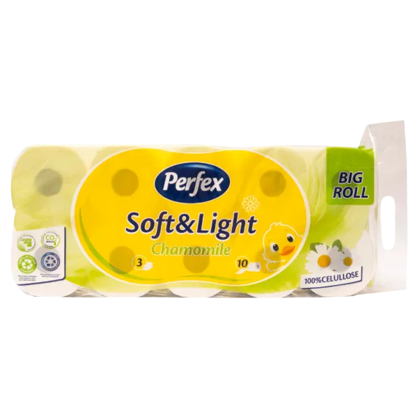 Perfex Camomile toalett papír 3 rétegű 10 tekercs termékhez kapcsolódó kép