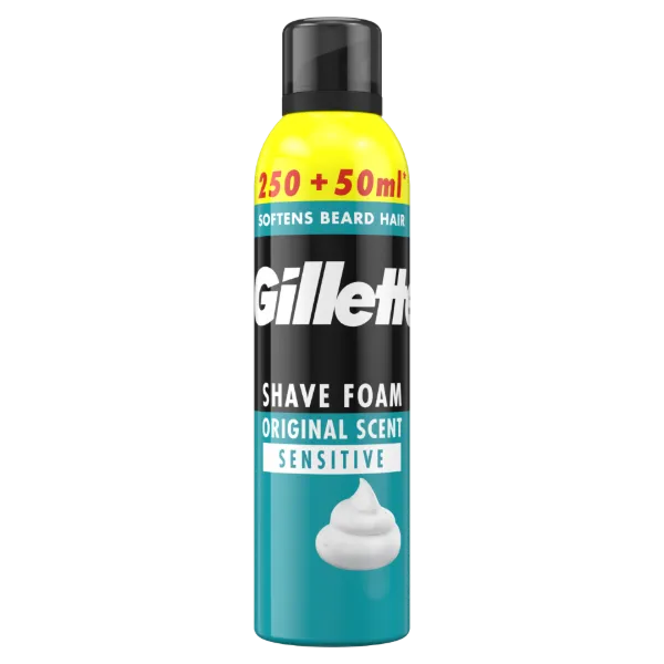 Gillette Classic Sensitive Borotvahab, Érzékeny Bőrre, 300ml termékhez kapcsolódó kép
