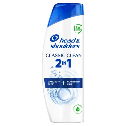Head & Shoulders Classic Clean 2az1-ben korpásodás elleni sampon 400ml. Friss tiszta Illat termékhez kapcsolódó kép