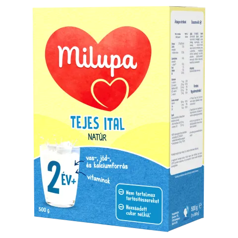 Milupa natúr tejes ital 2 év+ 500 g termékhez kapcsolódó kép