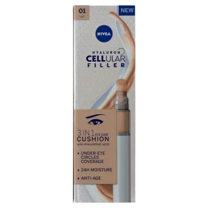 NIVEA Hyaluron Cellular Filler 3 az 1-ben világos, színezett, tonizáló szemkörnyékápoló 4 ml termékhez kapcsolódó kép