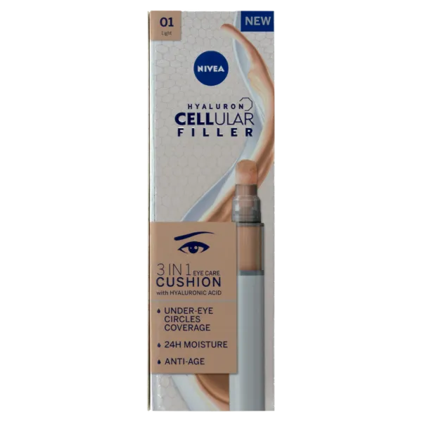 NIVEA Hyaluron Cellular Filler 3 az 1-ben világos, színezett, tonizáló szemkörnyékápoló 4 ml termékhez kapcsolódó kép