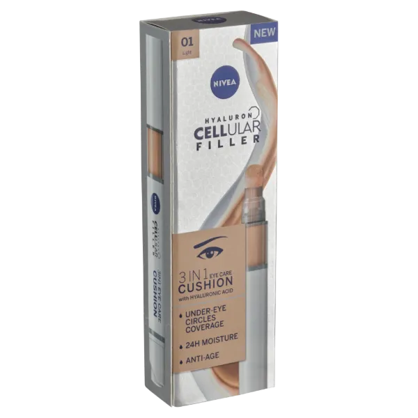 NIVEA Hyaluron Cellular Filler 3 az 1-ben világos, színezett, tonizáló szemkörnyékápoló 4 ml termékhez kapcsolódó kép