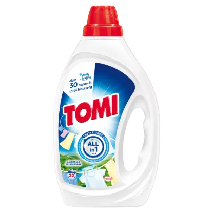 Tomi Amazónia Frissessége folyékony mosószer fehér és világos ruhákhoz 22 mosás 990 ml termékhez kapcsolódó kép