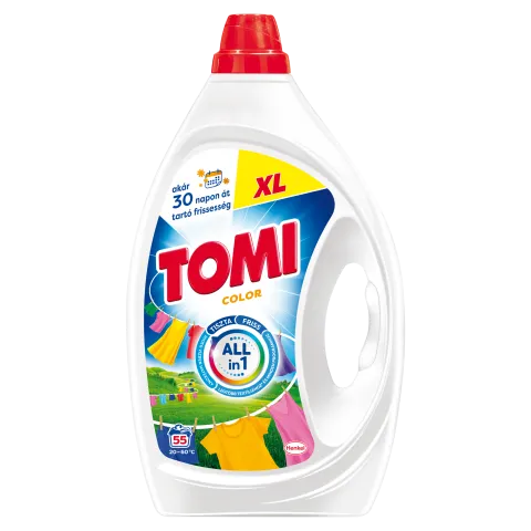 Tomi Color folyékony mosószer színes ruhákhoz 55 mosás 2,475 l termékhez kapcsolódó kép