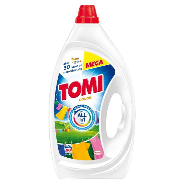Tomi Color folyékony mosószer színes ruhákhoz 88 mosás 3,96 l termékhez kapcsolódó kép