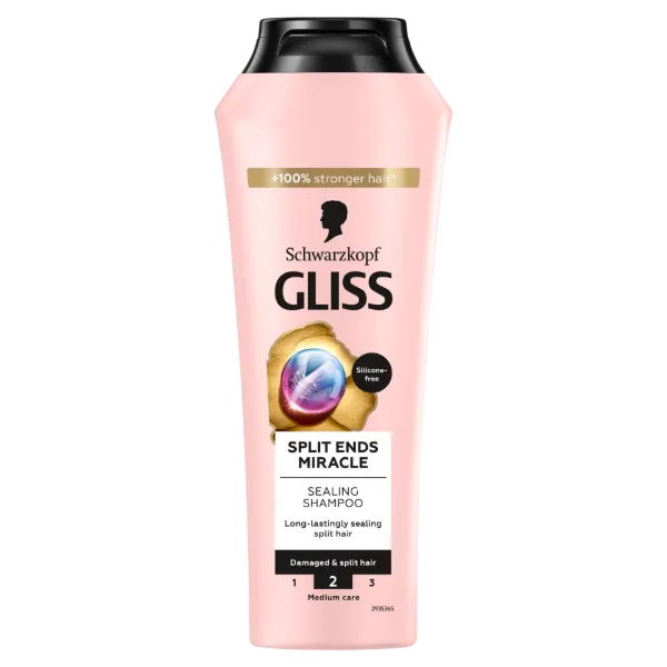 Gliss Split Ends Miracle sampon ionic komplex-szel és szőlőmag olajjal 250 ml termékhez kapcsolódó kép