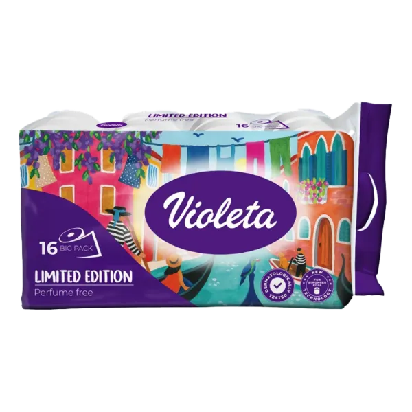 Violeta illatmentes toalettpapír 3 rétegű 16 tekercs Limited Edition termékhez kapcsolódó kép