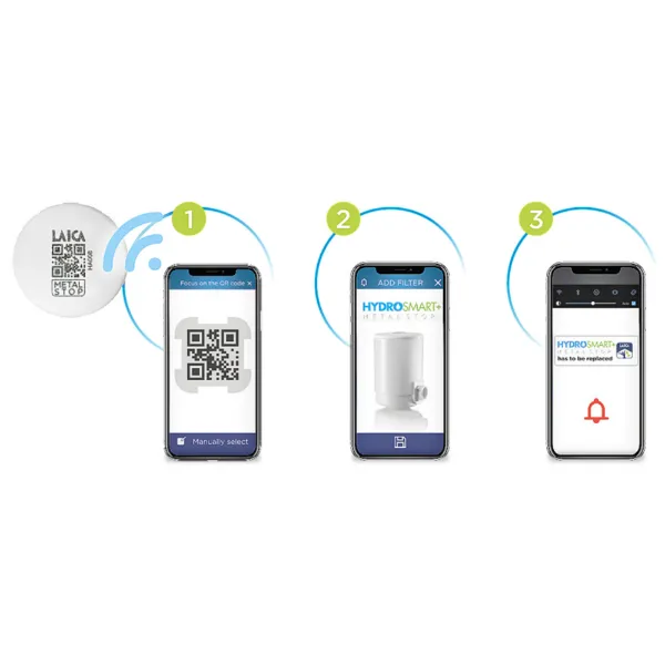 Laica Hydrosmart Metal Stop mikroplasztik-stop csapra szerelhető szűrőbetét 1 db termékhez kapcsolódó kép