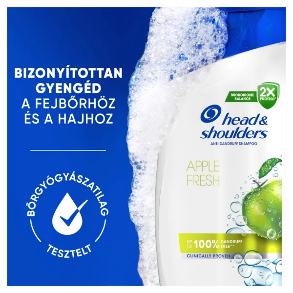 Head & Shoulders Apple Fresh korpásodás elleni sampon 800ml pumpás, napi használatra termékhez kapcsolódó kép
