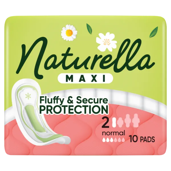 Naturella Maxi Normal, 2-es méretű Betét Szárnyak Nélkül, 10 termékhez kapcsolódó kép