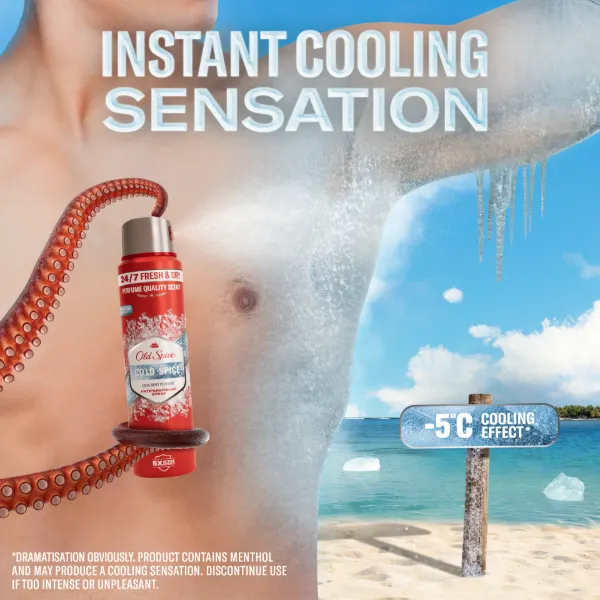 Old Spice Cold Spice Férfi Izzadásgátló Spray, 150 ml termékhez kapcsolódó kép