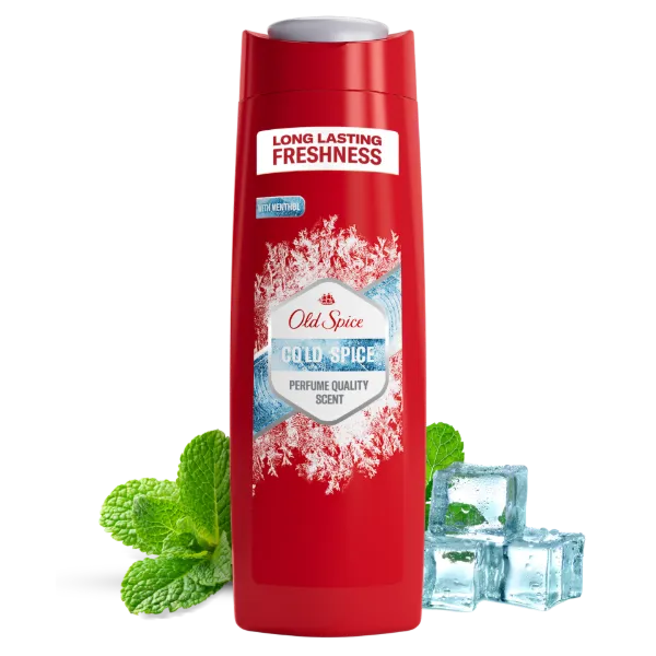 Old Spice Cold Spice Férfi 3 az 1-ben Arcmosó, Tusfürdő és Sampon, 400 ml termékhez kapcsolódó kép