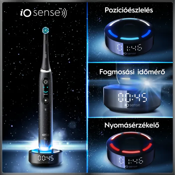 Oral-B iO 10 Elektromos Fogkefe | Fehér | 1 db Fogkefefej | Töltős Utazótok termékhez kapcsolódó kép
