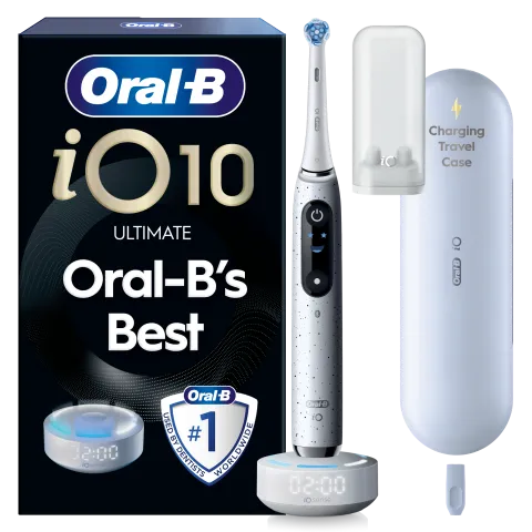 Oral-B iO 10 Elektromos Fogkefe | Fehér | 1 db Fogkefefej | Töltős Utazótok termékhez kapcsolódó kép