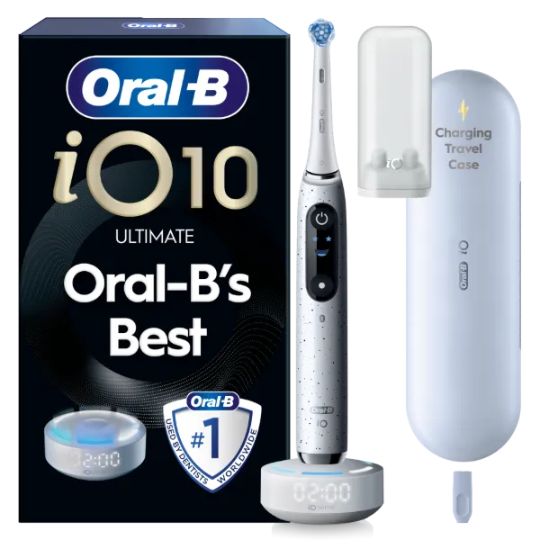 Oral-B iO 10 Elektromos Fogkefe | Fehér | 1 db Fogkefefej | Töltős Utazótok termékhez kapcsolódó kép