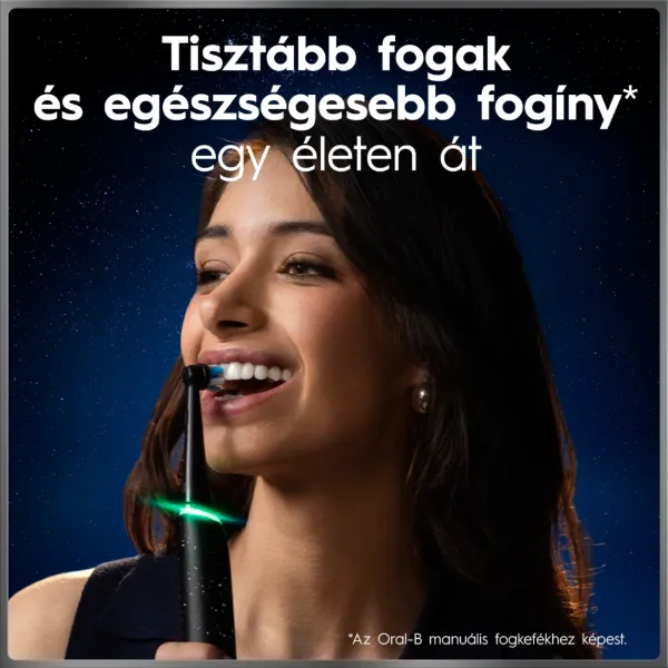 Oral-B iO 10 Elektromos Fogkefe | Űrfekete | 1 db Fogkefefej | Töltős Utazótok termékhez kapcsolódó kép