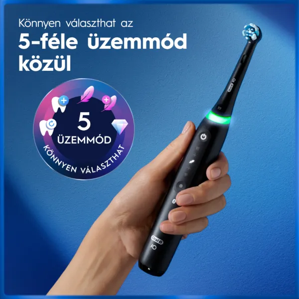 Oral-B iO 5 Elektromos Fogkefe | Tearózsaszín | 1 db Fogkefefej | Prémium Utazótok termékhez kapcsolódó kép