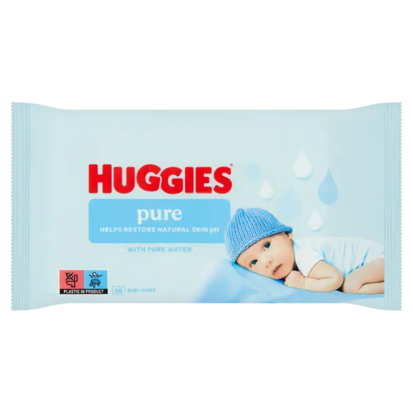 Huggies Pure babatörlőkendő 56 db termékhez kapcsolódó kép