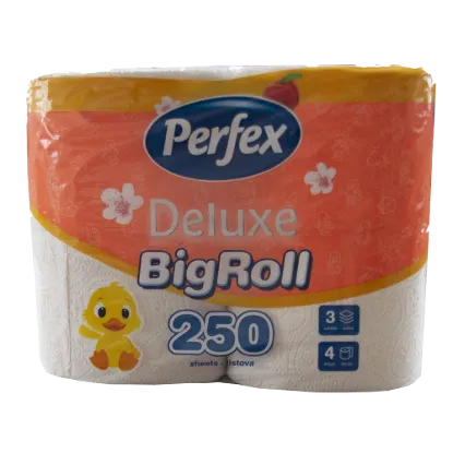 Boni Perfex DeLuxe 3 rétegű barackos, 250 lap 4 tek. termékhez kapcsolódó kép