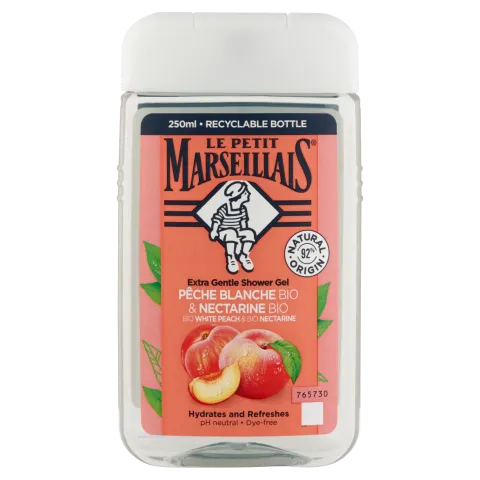 Le Petit Marseillais organikus őszibarack & organikus nektarin tusfürdő 250 ml termékhez kapcsolódó kép