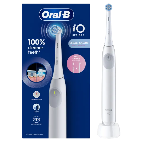 Oral-B iO 2 Elektromos Fogkefe, Simple White termékhez kapcsolódó kép