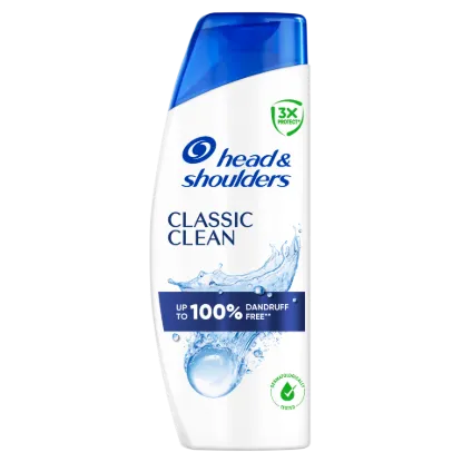 Head & Shoulders Classic Clean korpa elleni sampon 400ml napi használatra. Tiszta érzet termékhez kapcsolódó kép