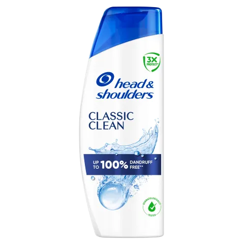 Head & Shoulders Classic Clean korpa elleni sampon 400ml napi használatra. Tiszta érzet termékhez kapcsolódó kép
