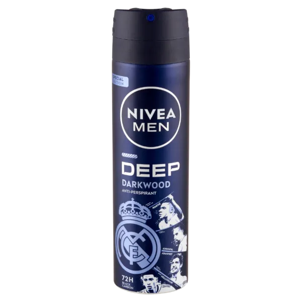 Nivea Men Deo spray 150 ml Deep Darkwood Real Madrid limitált kiadás termékhez kapcsolódó kép