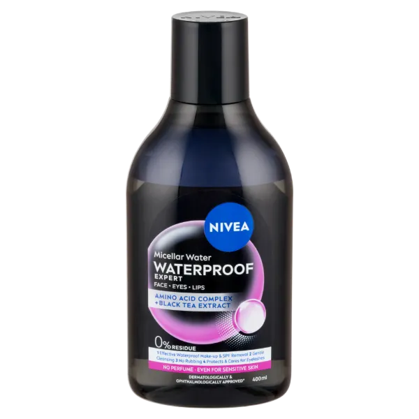 NIVEA Expert kétfázisú micellás víz aminosav komplex-szel és fekete tea kivonattal 400 ml termékhez kapcsolódó kép