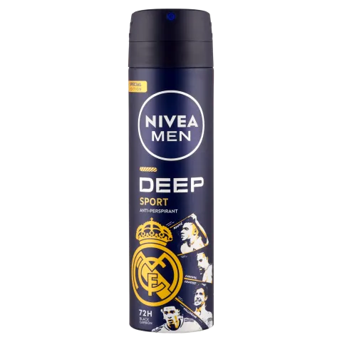 Nivea Men Deo spray 150 ml Deep Sport Real Madrid limitált kiadás termékhez kapcsolódó kép