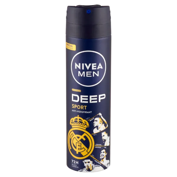 Nivea Men Deo spray 150 ml Deep Sport Real Madrid limitált kiadás termékhez kapcsolódó kép