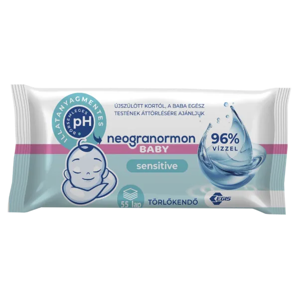 Neogranormon Baby Sensitive törlőkendő 55 db termékhez kapcsolódó kép