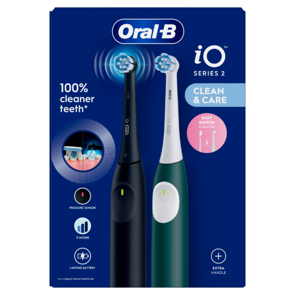 Oral-B iO 2 Elektromos Fogkefe, Éjfekete és Erdőzöld termékhez kapcsolódó kép